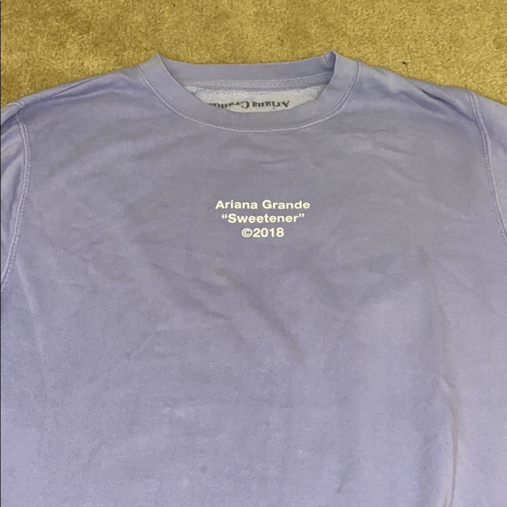 Ariana Grande Sweetener lavender pull over